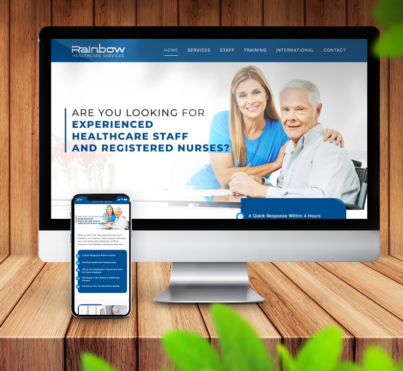 Web Design Services for a Healthcare Company in Northampton