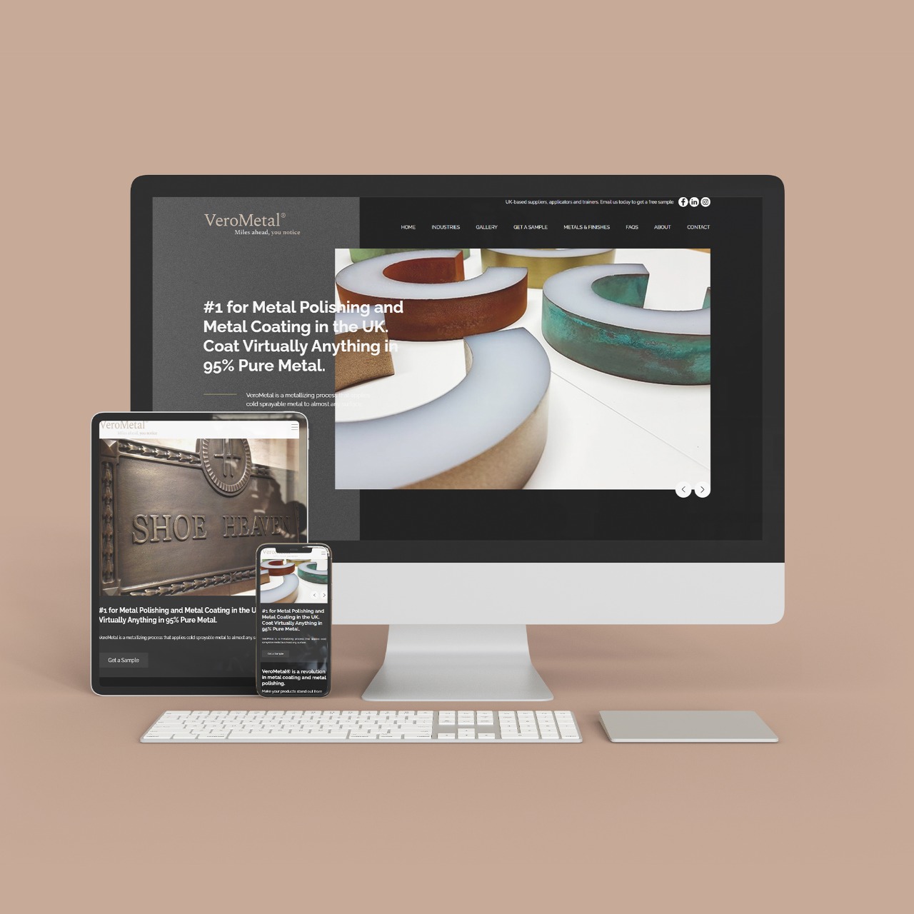 Website Design for Verometal Northampton
